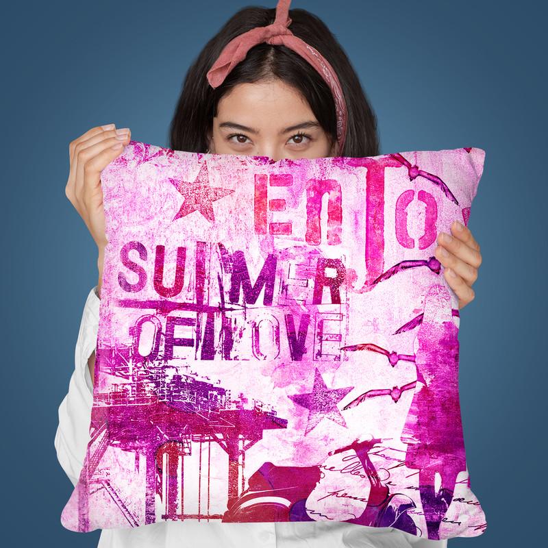 Summer Of Love Ii Throw Pillow By Andrea Haase