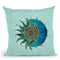 Sun Moon Celestial Square Throw Pillow By Andrea Haase