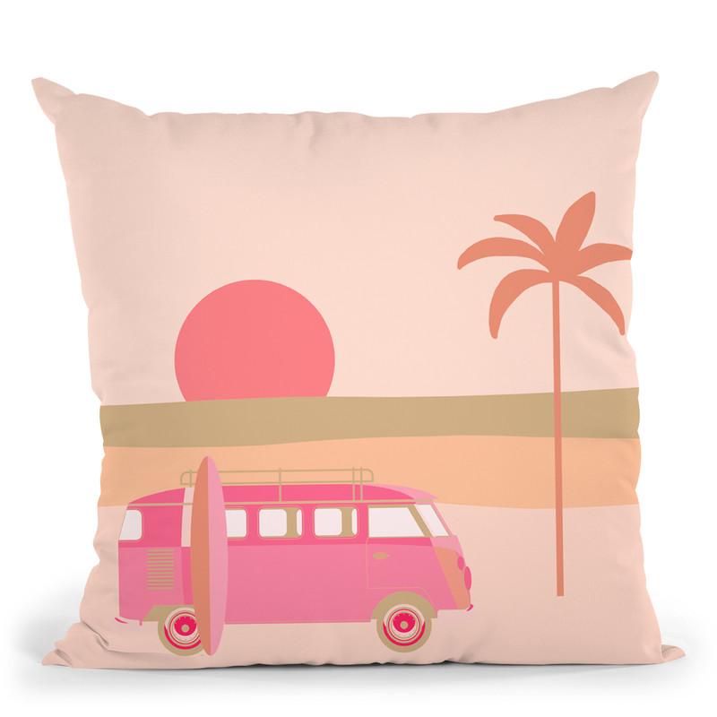 Surfers Paradise Boho Beach Throw Pillow By Andrea Haase
