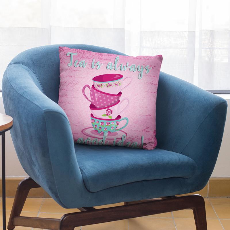 Tea Is Always A Good Idea Throw Pillow By Andrea Haase