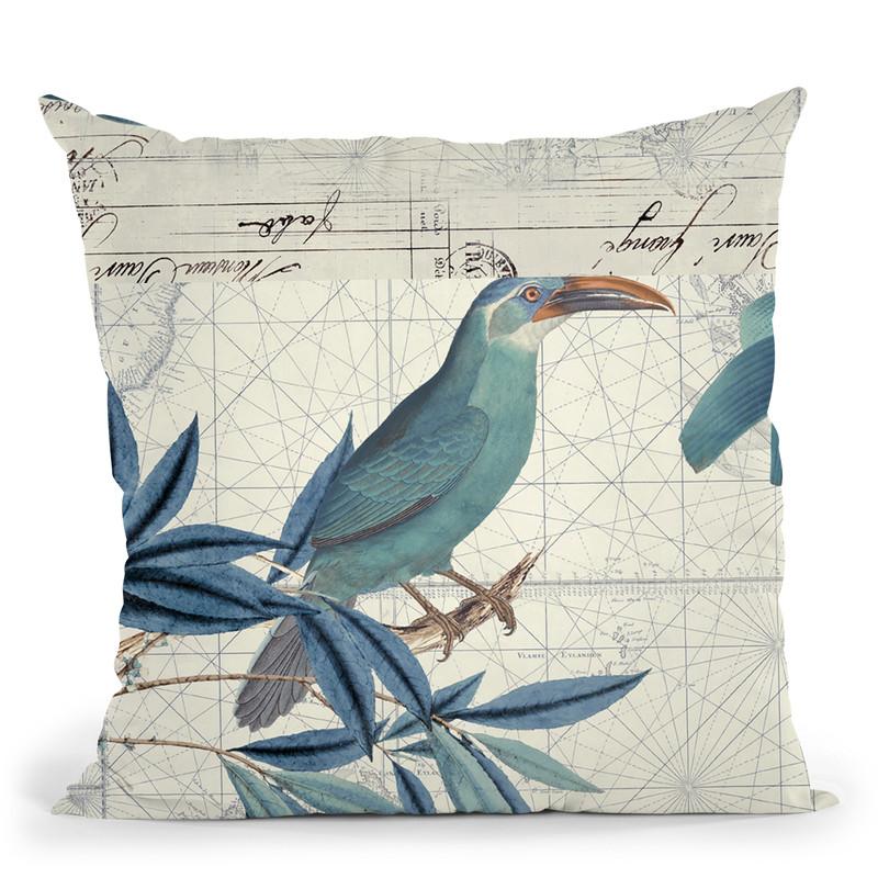 The Birds Voyage I Throw Pillow By Andrea Haase