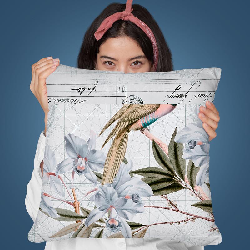 The Birds Voyage Of Discovery Iii Throw Pillow By Andrea Haase