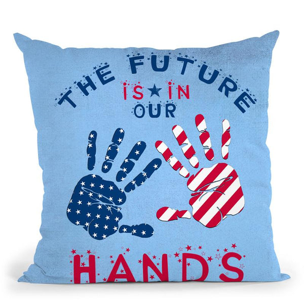 The Future Is In Our Hands Throw Pillow By Andrea Haase