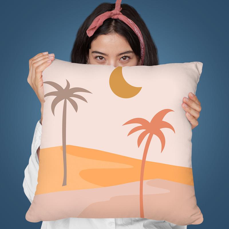 The Silence Of The Desert Throw Pillow By Andrea Haase