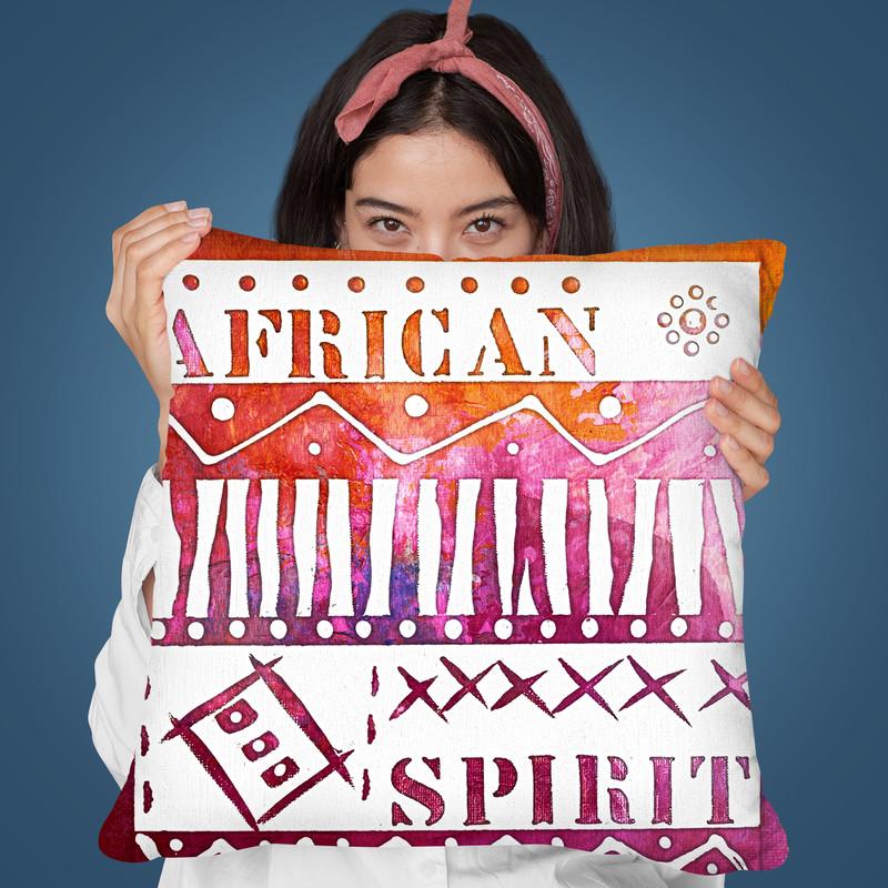 The Spirit Of Africa Throw Pillow By Andrea Haase