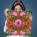 Tiger Kaleido I Throw Pillow By Andrea Haase