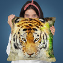 Tiger Look Throw Pillow By Andrea Haase