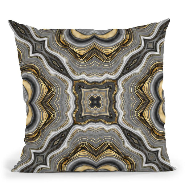 Tile Arabesque Agate Throw Pillow By Andrea Haase