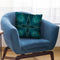 Tile Arabesque Gemstone Glamour Teal Throw Pillow By Andrea Haase