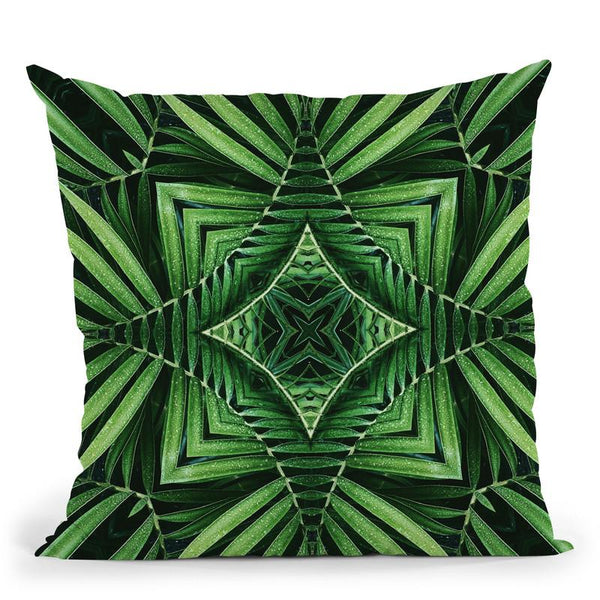 Tile Leaf I Throw Pillow By Andrea Haase