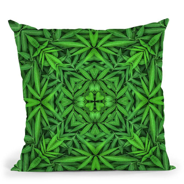 Tile Leaf Throw Pillow By Andrea Haase