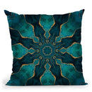 Tile Octagon Gemstone Glamour Throw Pillow By Andrea Haase