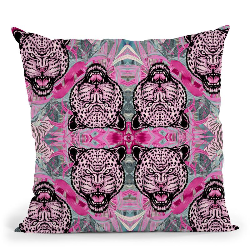 Tile Roar Throw Pillow By Andrea Haase