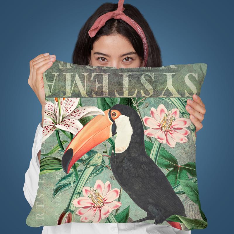 Toucan Throw Pillow By Andrea Haase