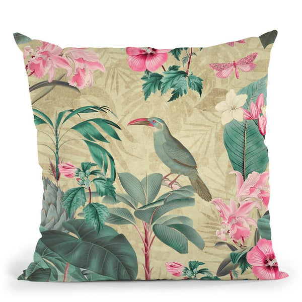 Toucans Paradise I Throw Pillow By Andrea Haase