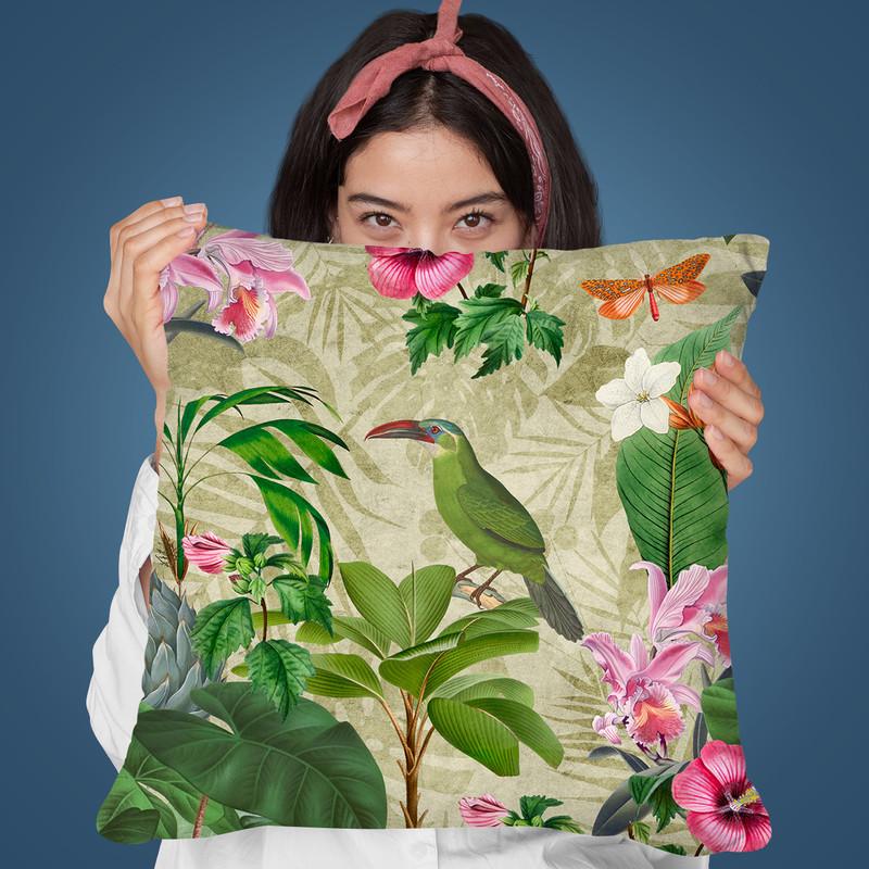 Toucans Paradise Throw Pillow By Andrea Haase