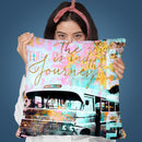 Travel I Throw Pillow By Andrea Haase
