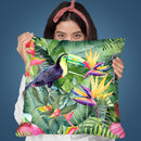 Tropical Birds Ii Throw Pillow By Andrea Haase