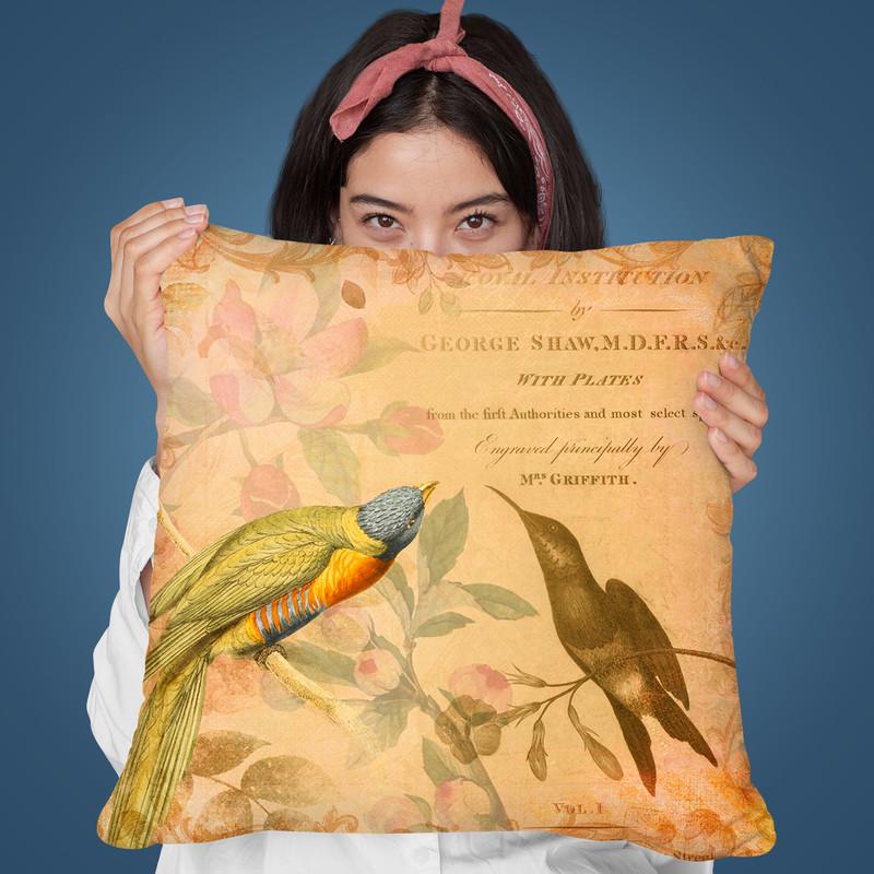 Tropical Birds Throw Pillow By Andrea Haase