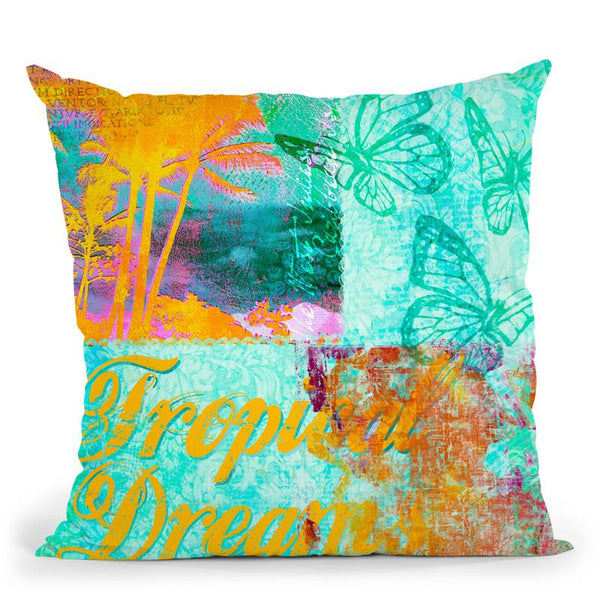Tropical Dreams Throw Pillow By Andrea Haase