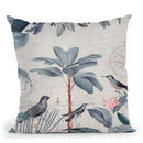 Tropical Journey Birds I Throw Pillow By Andrea Haase