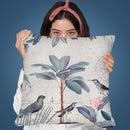 Tropical Journey Birds I Throw Pillow By Andrea Haase