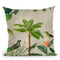 Tropical Journey Birds Throw Pillow By Andrea Haase