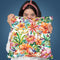 Tropical Jungle And Birds Iii Throw Pillow By Andrea Haase
