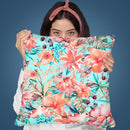 Tropical Jungle And Birds Iv Throw Pillow By Andrea Haase