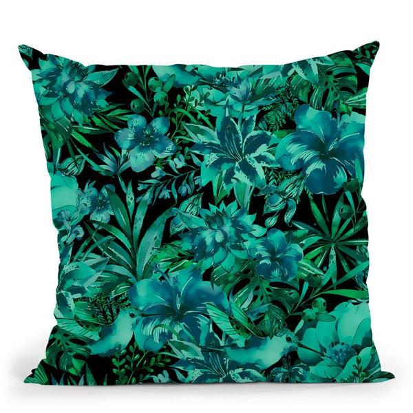 Tropical Jungle Birds V Throw Pillow By Andrea Haase