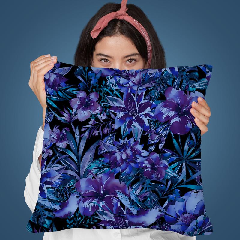 Tropical Jungle Birds Vii Throw Pillow By Andrea Haase