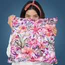 Tropical Jungle Birds Viii Throw Pillow By Andrea Haase