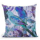 Tropical Parakeets Throw Pillow By Andrea Haase