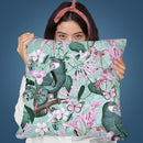 Tropical Parrots I Throw Pillow By Andrea Haase
