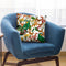 Tropical Parrots White Throw Pillow By Andrea Haase