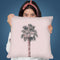Tropical Pink Palm Throw Pillow By Andrea Haase
