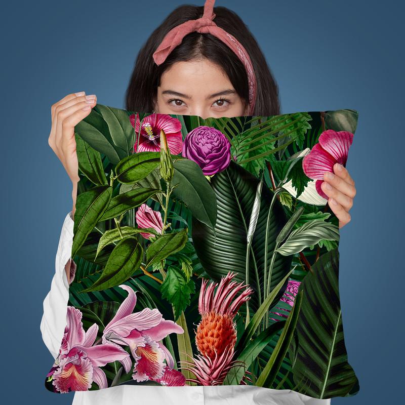 Tropical Vibe Throw Pillow By Andrea Haase
