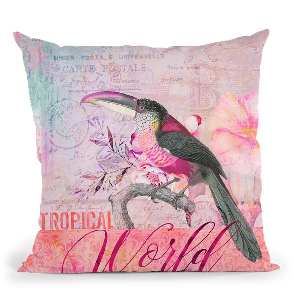 Tropical World Throw Pillow By Andrea Haase