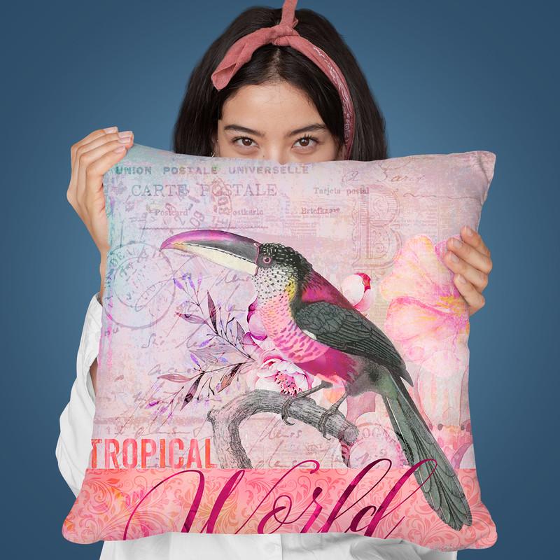 Tropical World Throw Pillow By Andrea Haase