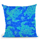 Turrtle Tribal I Throw Pillow By Andrea Haase