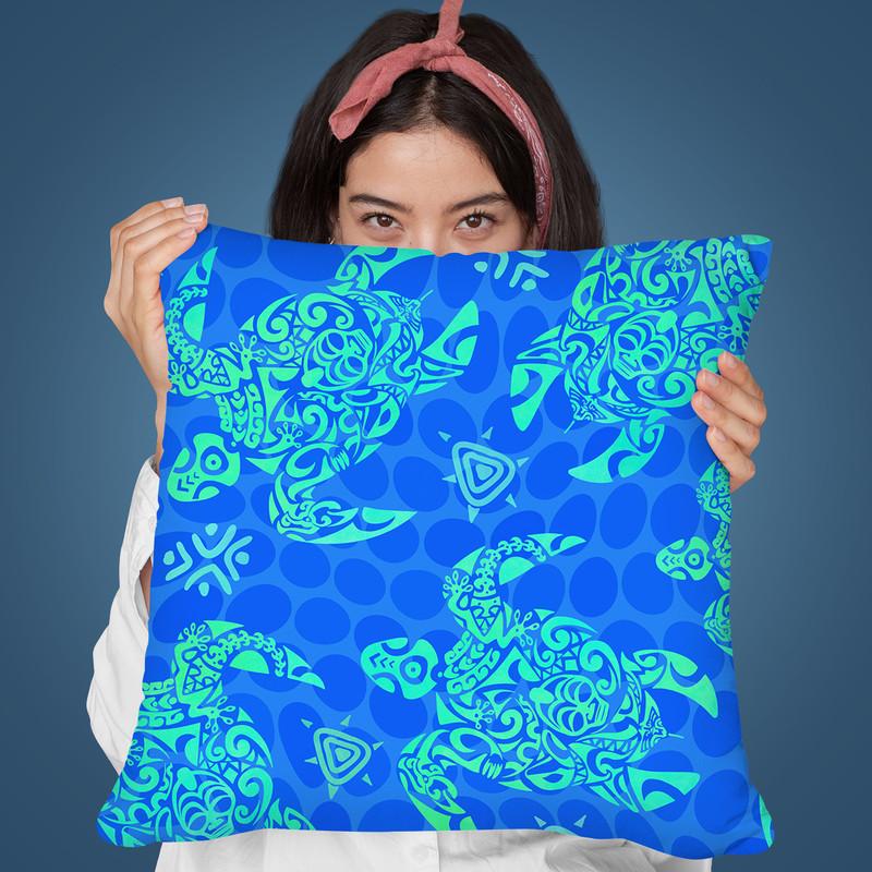 Turrtle Tribal I Throw Pillow By Andrea Haase