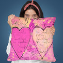 Two Hearts Throw Pillow By Andrea Haase