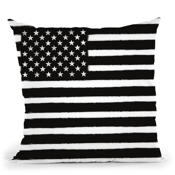 Usa Flag Big Throw Pillow By Andrea Haase