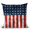 Usa Flag Grunge Throw Pillow By Andrea Haase