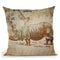 Vintage Animal Color Throw Pillow By Andrea Haase
