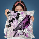 Vintage Bird Iii Throw Pillow By Andrea Haase