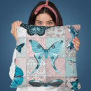 Vintage Butterflies Throw Pillow By Andrea Haase