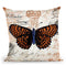 Vintage Butterfly I Throw Pillow By Andrea Haase