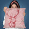 Vintage Deer Throw Pillow By Andrea Haase