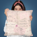 Vintage Documents Throw Pillow By Andrea Haase